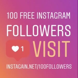 100 FREE Instagram Followers from InstaGain.net/100followers